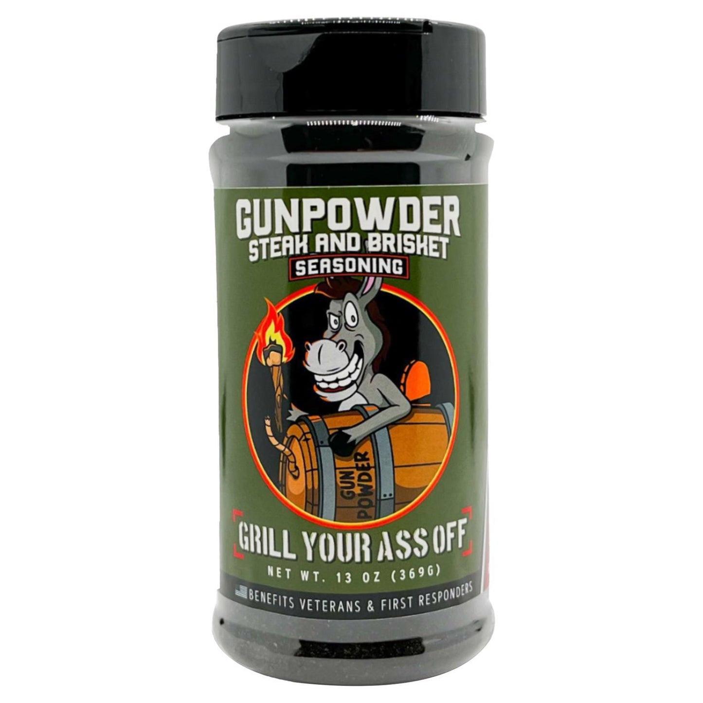 Grill Your Ass Off Gunpowder Steak and Brisket BBQ Seasoning