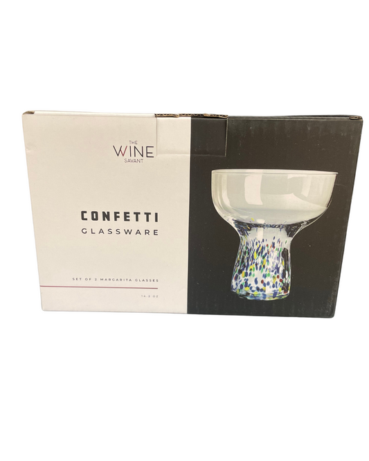 The Wine Savant Confetti Margarita Glassware