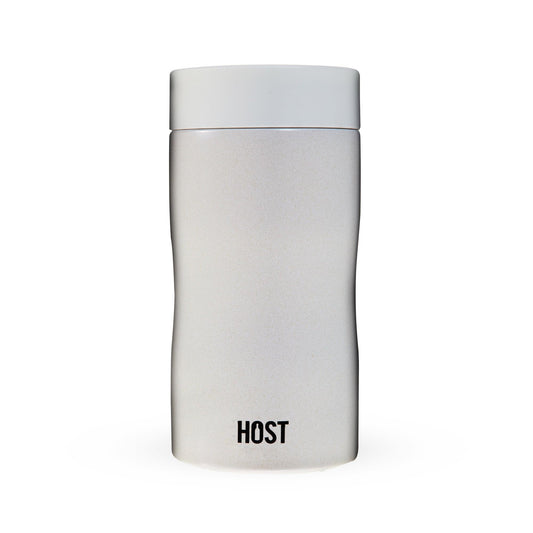 Stay Chill Slim Cooler Pearl White