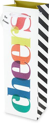 Colorful Cheers Wine Gift Bag