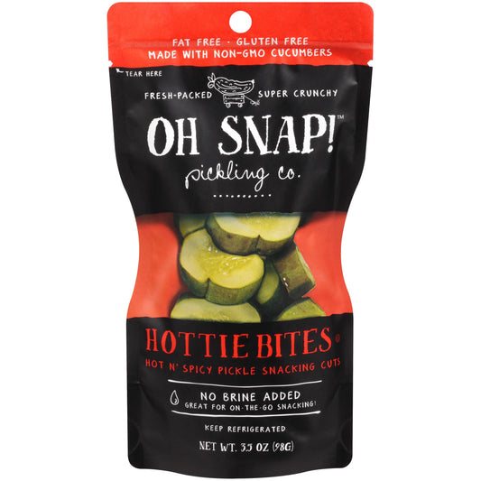 Oh Snap Pickling Co Hottie Bites Hot N Spicy Pickle Snacking Cuts