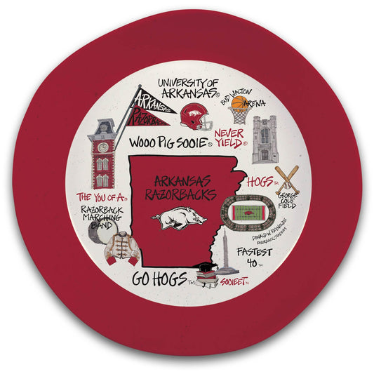 Arkansas Razorbacks Melamine Serving Bowl