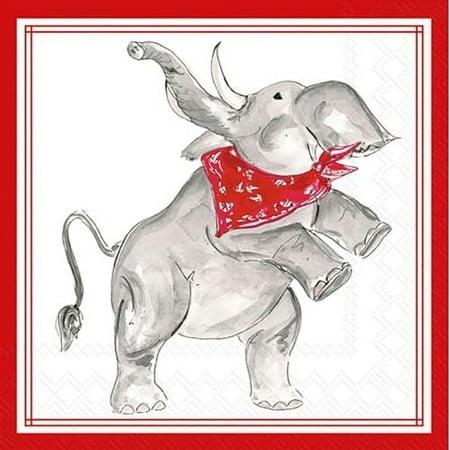 Cocktail Napkins - Red Elephant