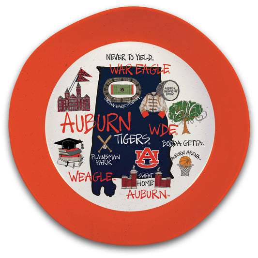 Auburn Tigers Melamine Serving Bowl