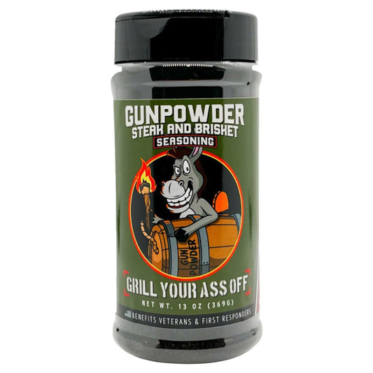 Grill Your Ass Off Gunpowder Steak and Brisket BBQ Seasoning 