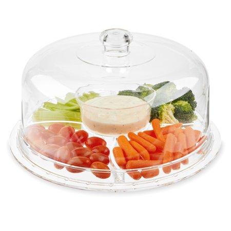 Multi Functional Acrylic Server With Bundt Cake Mold