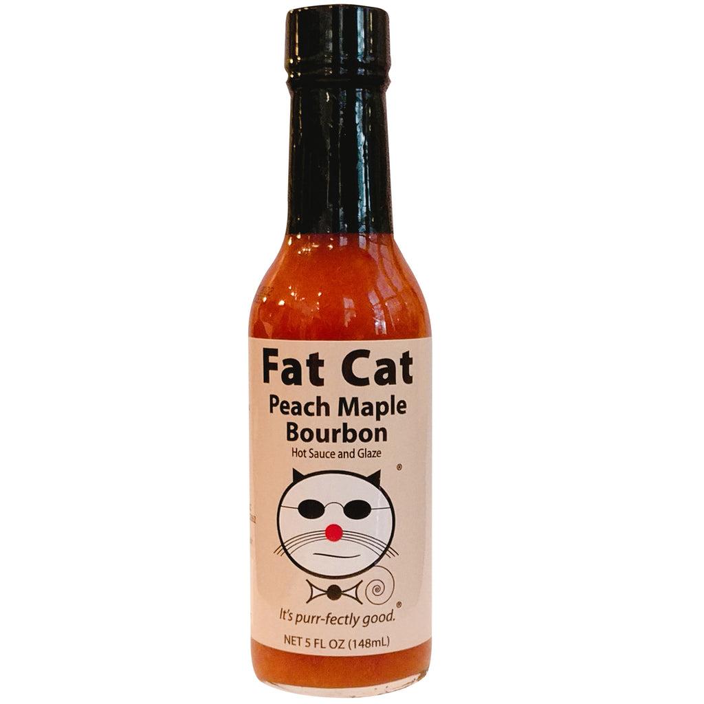 Fat Cat Peach Maple Bourbon Hot Sauce & Glaze