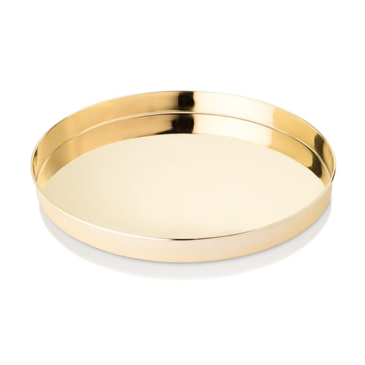 Viski Round Gold Serving Tray