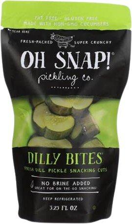 Oh Snap Pickling Co Dilly Bites Fresh Dill Pickle Snacking Cuts
