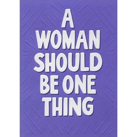 A Woman Should Be Just One Thing by Avanti Press