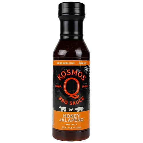 Kosmos Q Honey Jalapeno BBQ Sauce 15.5 Oz