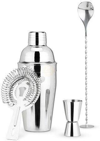 True Brands Fortify Stainless Steel Barware Set