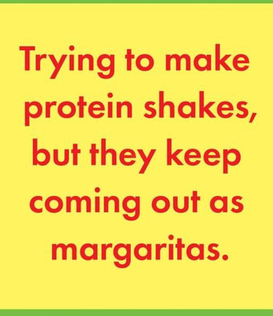 Drinks On Me Protein Shakes Coaster