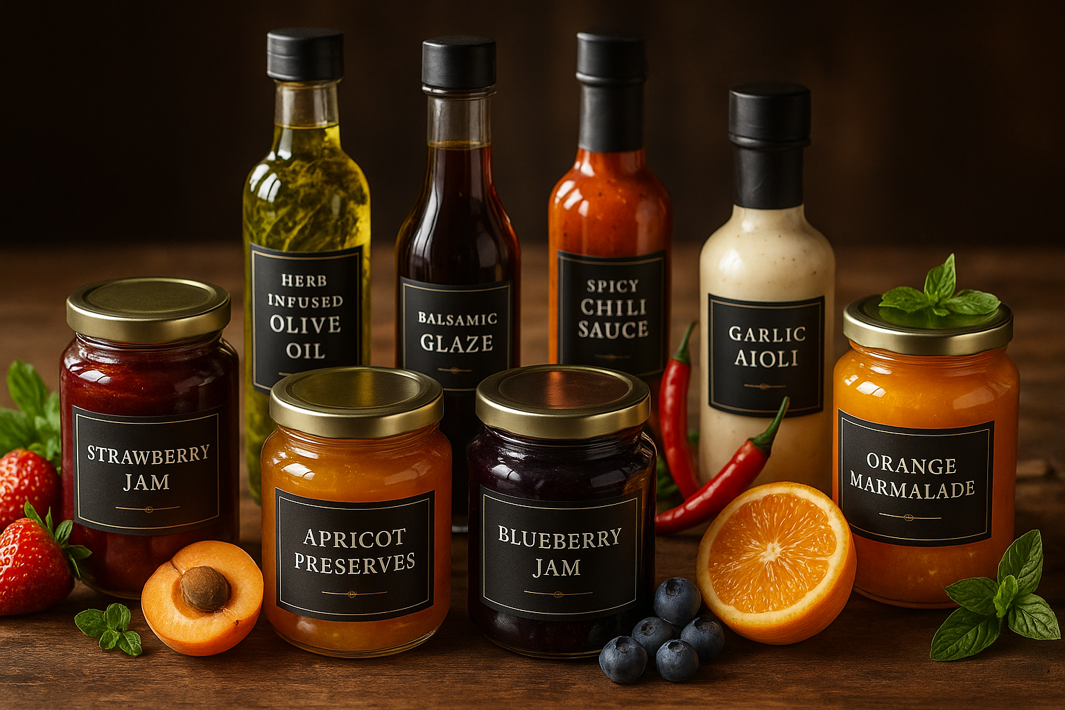 gourmet sauces and jams