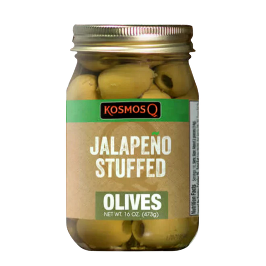 Kosmos Q Jalapeno Stuffed Olives