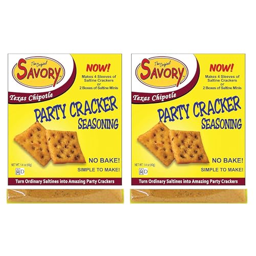 Savory Saltine Seasoning Texas Chipotle Twin Pack Kit