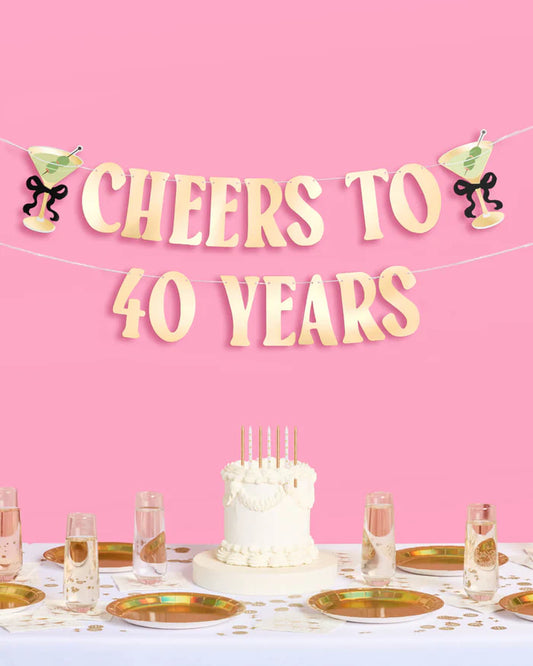 40th birthday banner